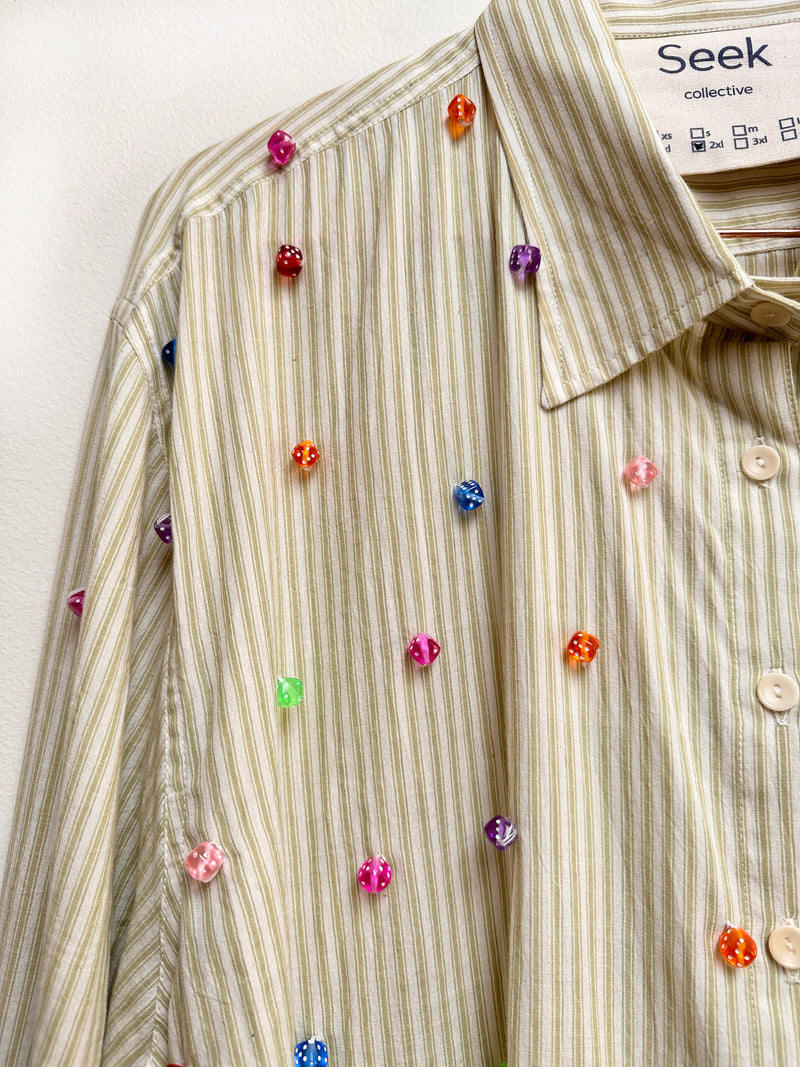 Beaded Page Shirt, Roll the Dice