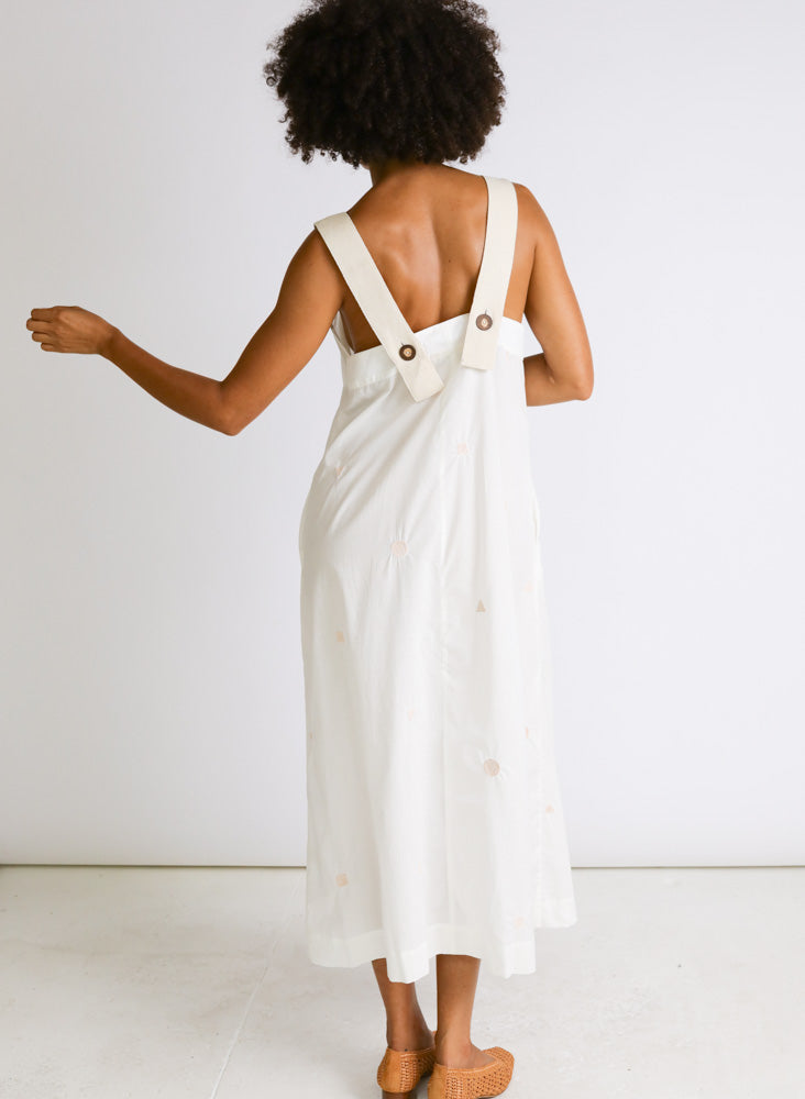 One of a Kind | Tania Dress, white shapes, size S