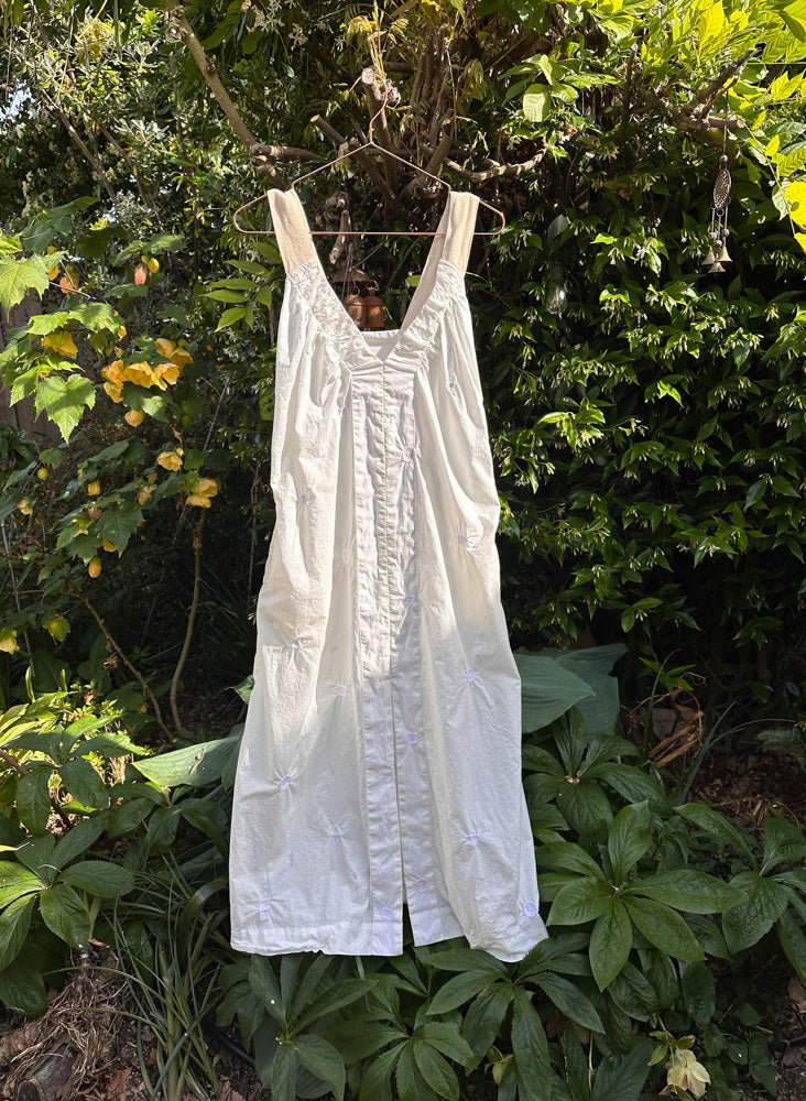 Tania Dress, white shapes sample, size S