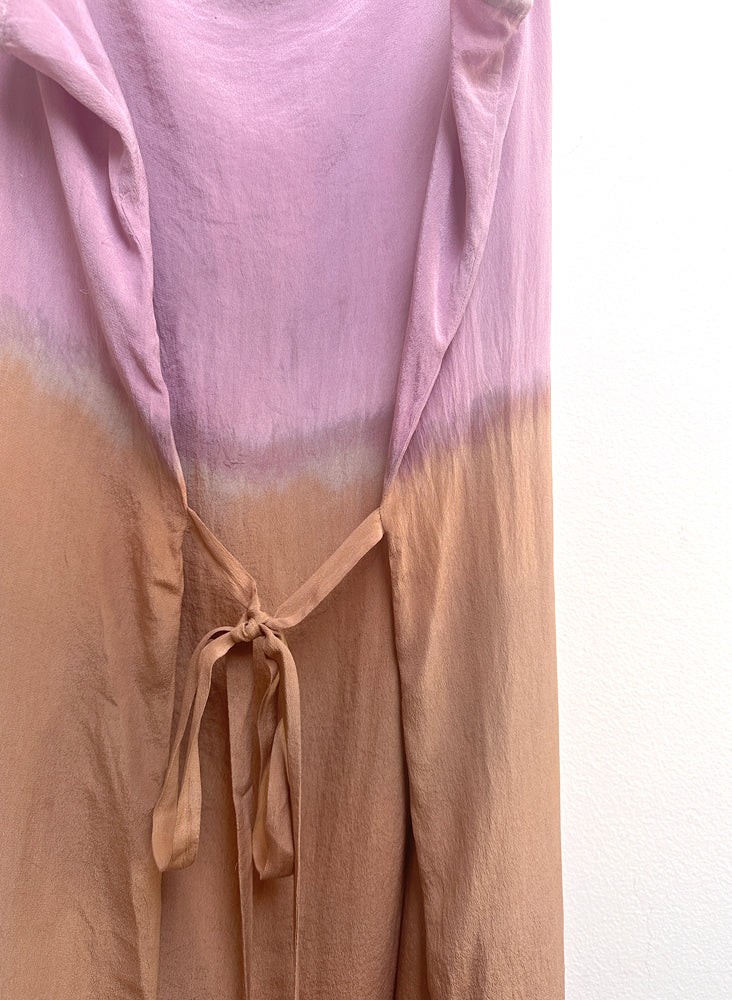 Kothi Slip Dress, blush dip dye imperfect sample, size 2XL