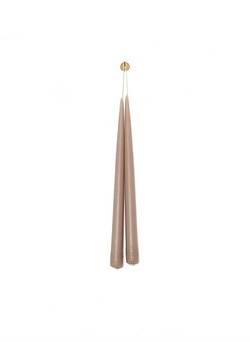 Taper Candles, taupe