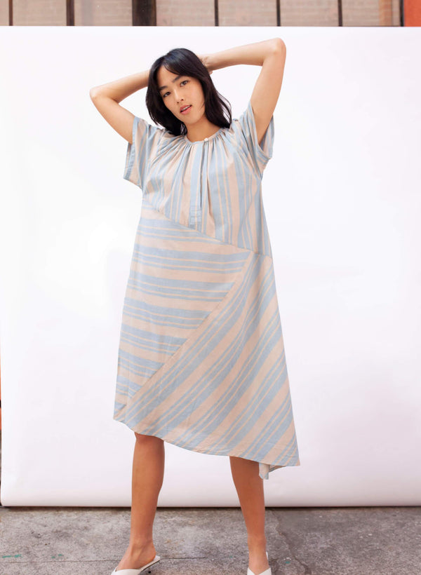 Leta Dress, cirrus stripe