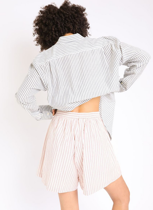 Lola Shorts, geranium stripe