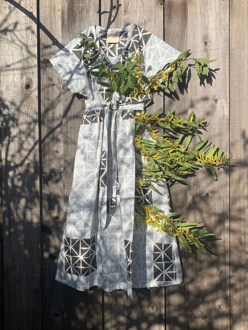 Roma Dress, geode print